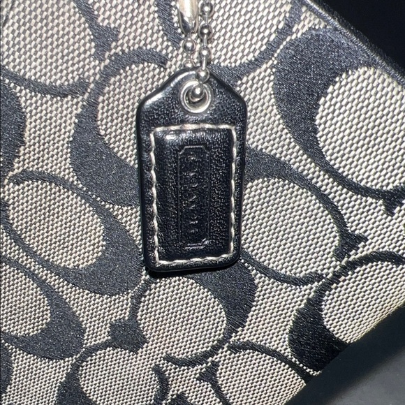 Coach Black and Cream Patterned Wristlet - Picture 2 of 7